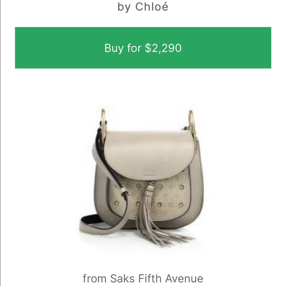 Chloe Hudson Small Studded Leather Shoulder Bag - Picture 2 of 9